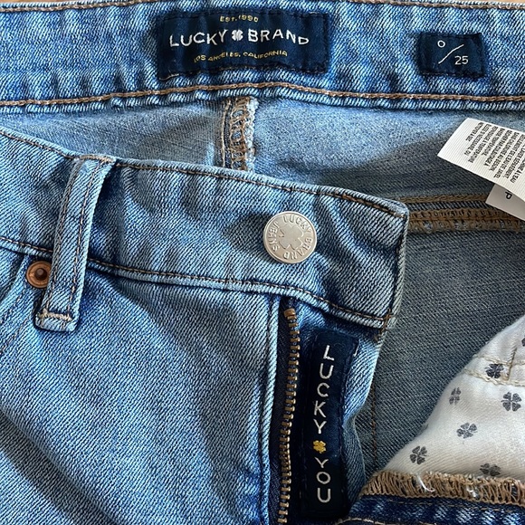 Lucky brand jeans, ava crop, size 0 waist 25 - Picture 4 of 5